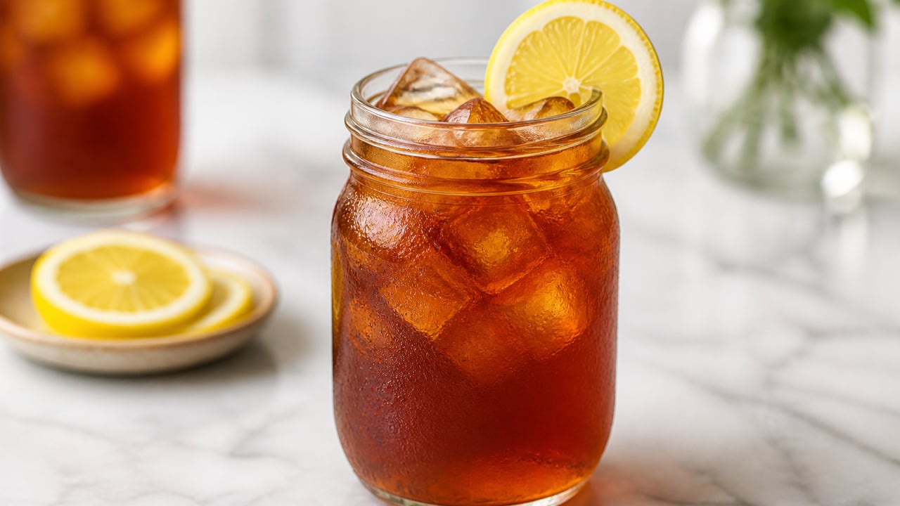 Sweet Tea: Fresh-brewed sweet tea, house recipe.